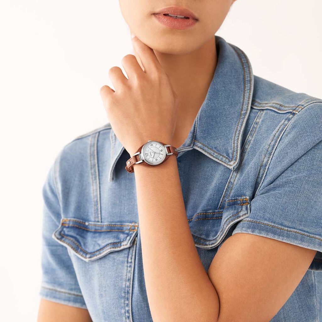 Montre Fossil Carlie Blanc - Montres Femme | Histoire d’Or