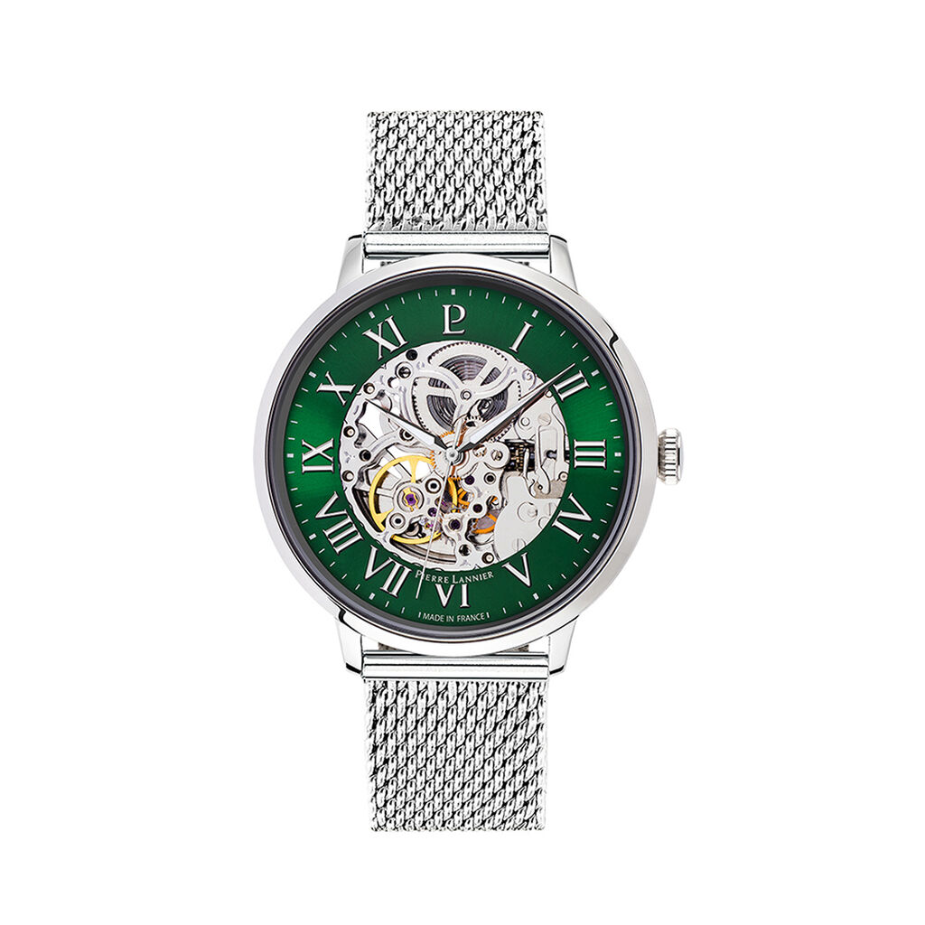 Montre Pierre Lannier Automatique 42 Vert - Montres Homme | Histoire d&rsquo;Or
