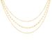 Collier Abiel Acier Doré - Colliers doubles et triples chaînes Femme | Histoire d’Or