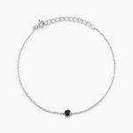 Bracelet Lylwenn Argent Blanc Oxyde De Zirconium Noir - Bracelets Femme | Histoire d&rsquo;Or