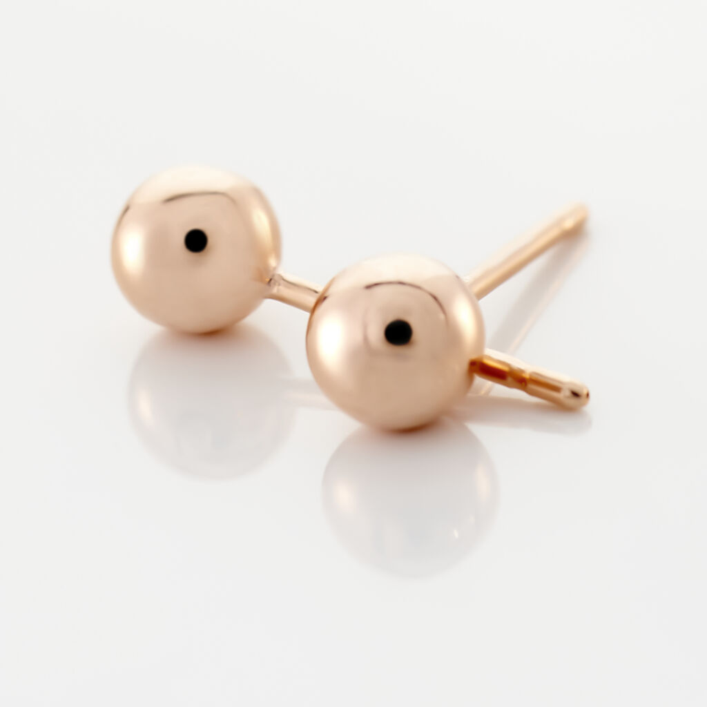 Boucles D'oreilles Puces Virgie Argent Rose - Boucles d'oreilles fantaisie Femme | Histoire d’Or