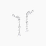 Boucles D'oreilles Pendantes Lir Argent Blanc Oxyde De Zirconium - Boucles d'oreilles fantaisie Femme | Histoire d&rsquo;Or