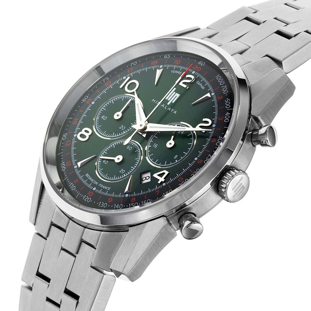 Montre Lip Himalaya Chrono Vert - Montres Homme | Histoire d&rsquo;Or