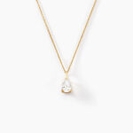 Collier Goutte Or Jaune Oxyde De Zirconium - Colliers Femme | Histoire d&rsquo;Or