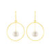 Boucles D'oreilles Pendantes Joris Or Jaune Perle De Culture - Boucles d'oreilles pendantes Femme | Histoire d’Or