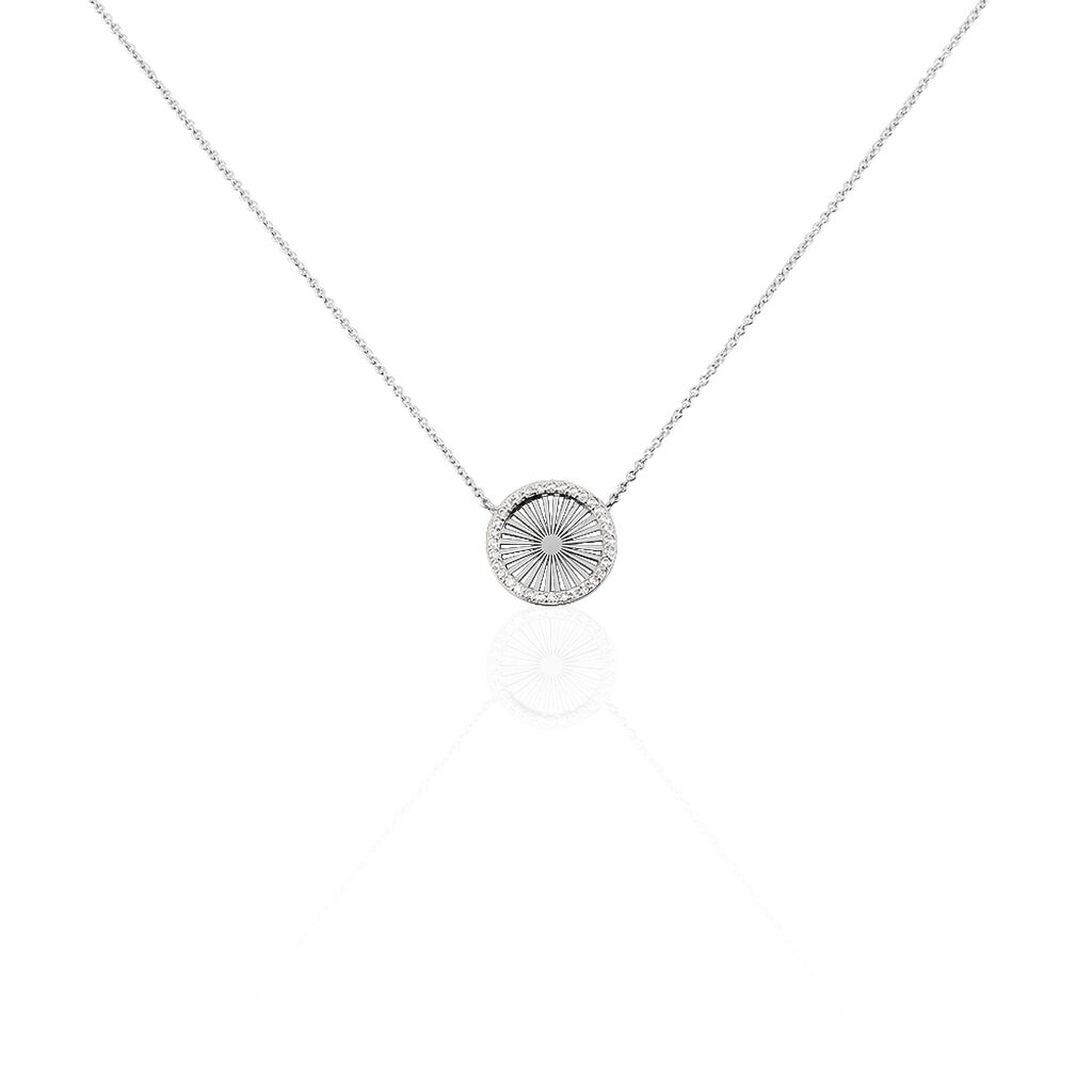 Collier Feliz Argent Blanc Oxyde De Zirconium - Colliers fantaisie Femme | Histoire d&rsquo;Or
