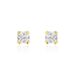 Boucles D'oreilles Puces Or Jaune Doreen Oxydes De Zirconium - Clous d'oreilles Famille | Histoire d’Or