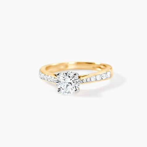 Bague Solitaire Hemera Or Jaune Diamant Synthetique - Bagues solitaires Femme | Histoire d&rsquo;Or