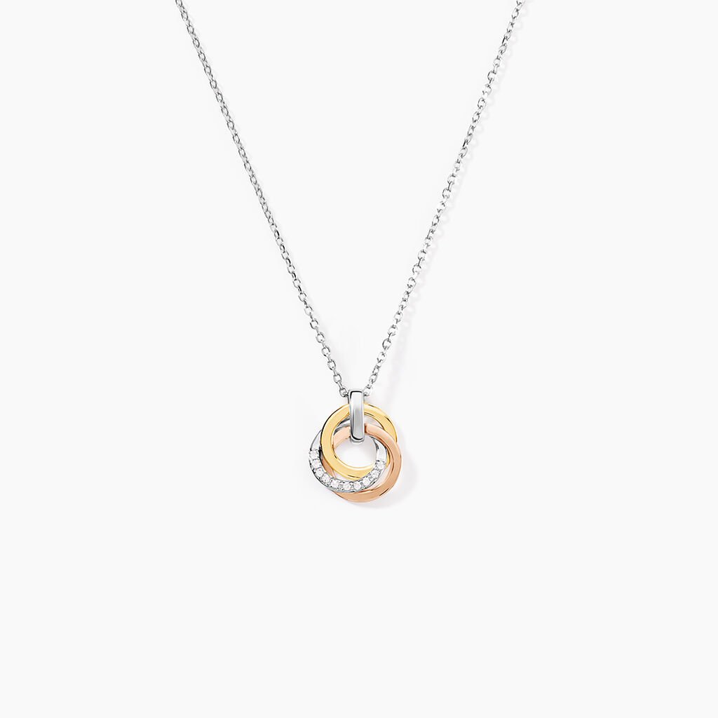 Collier Or Tricolore Vanadissa Diamants - Colliers Femme | Histoire d&rsquo;Or