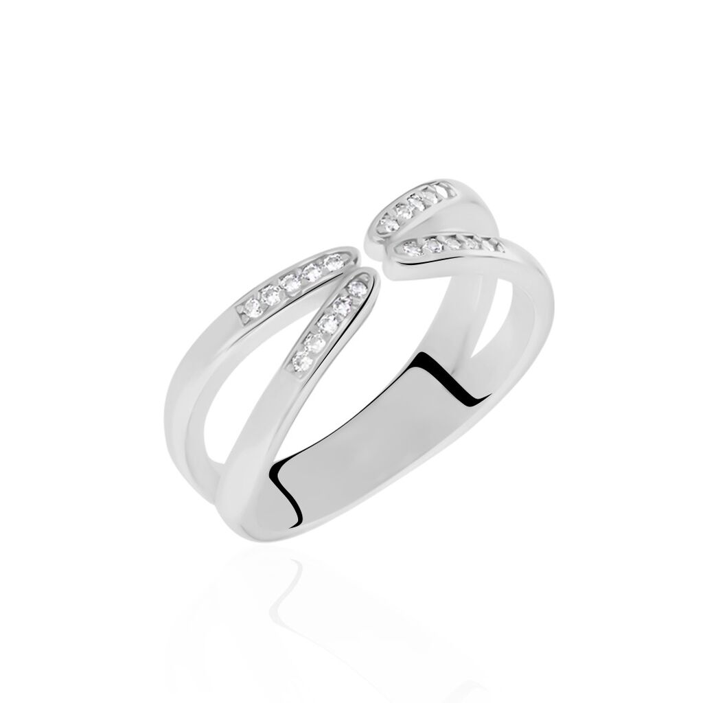 Bague Michee Argent Oxydes De Zirconium - Bagues avec pierre Femme | Histoire d&rsquo;Or