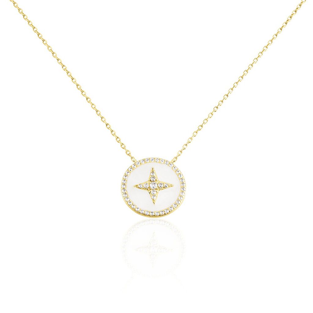 Collier Sweet Rosace Or Jaune Oxyde De Zirconium - Colliers Femme | Histoire d&rsquo;Or