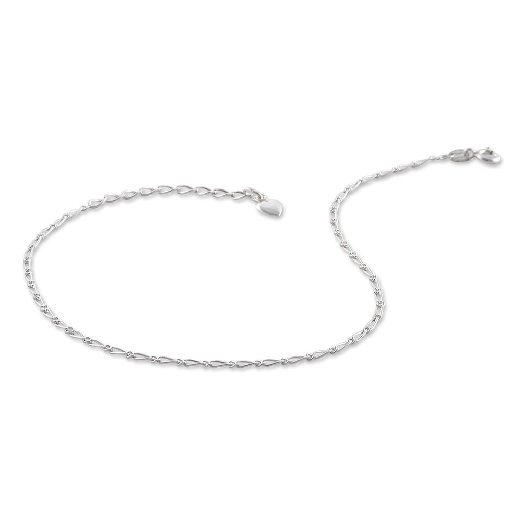 Chaîne De Cheville Ylliana Argent Blanc - Chaînes de cheville Femme | Histoire d’Or