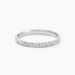 Alliance Fantaisie Diamantee Ruban Plat Or Blanc