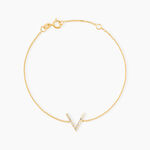 Bracelet Celene Or Jaune Oxyde De Zirconium - Bracelets Femme | Histoire d&rsquo;Or