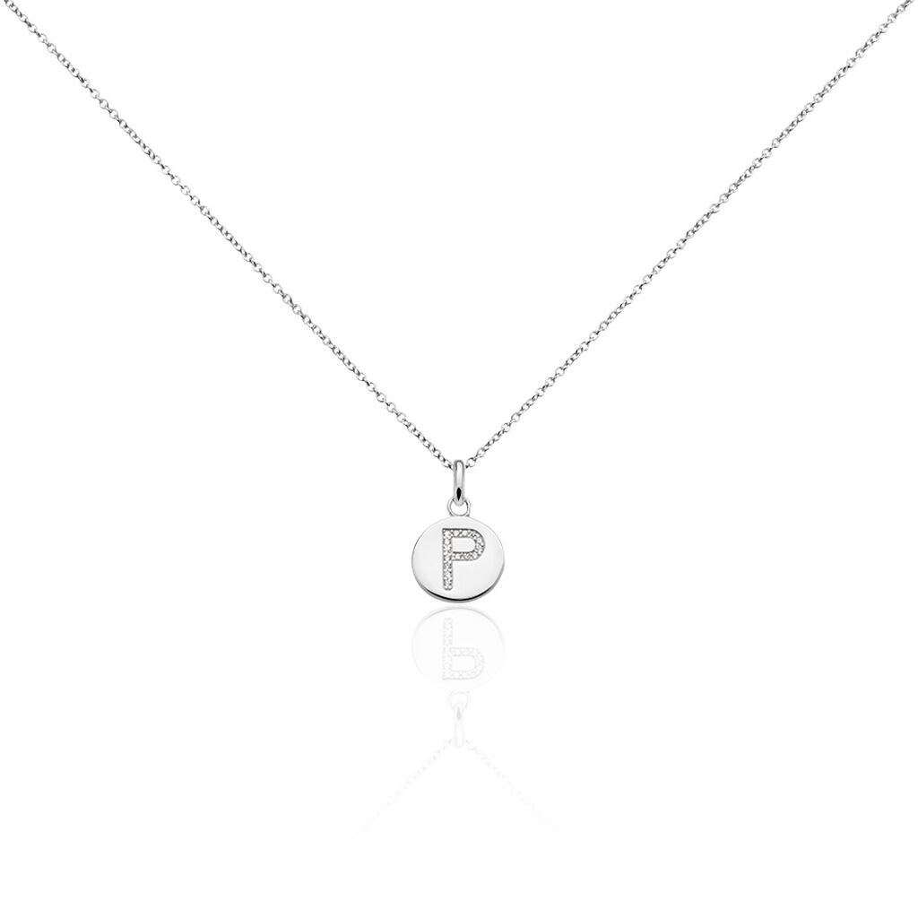 Collier Argent Eugenien Oxydes De Zirconium