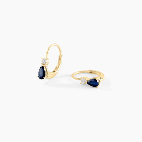 Boucles D'oreilles Pendantes Blossom Saphir - Boucles d'oreilles pendantes Femme | Histoire d’Or