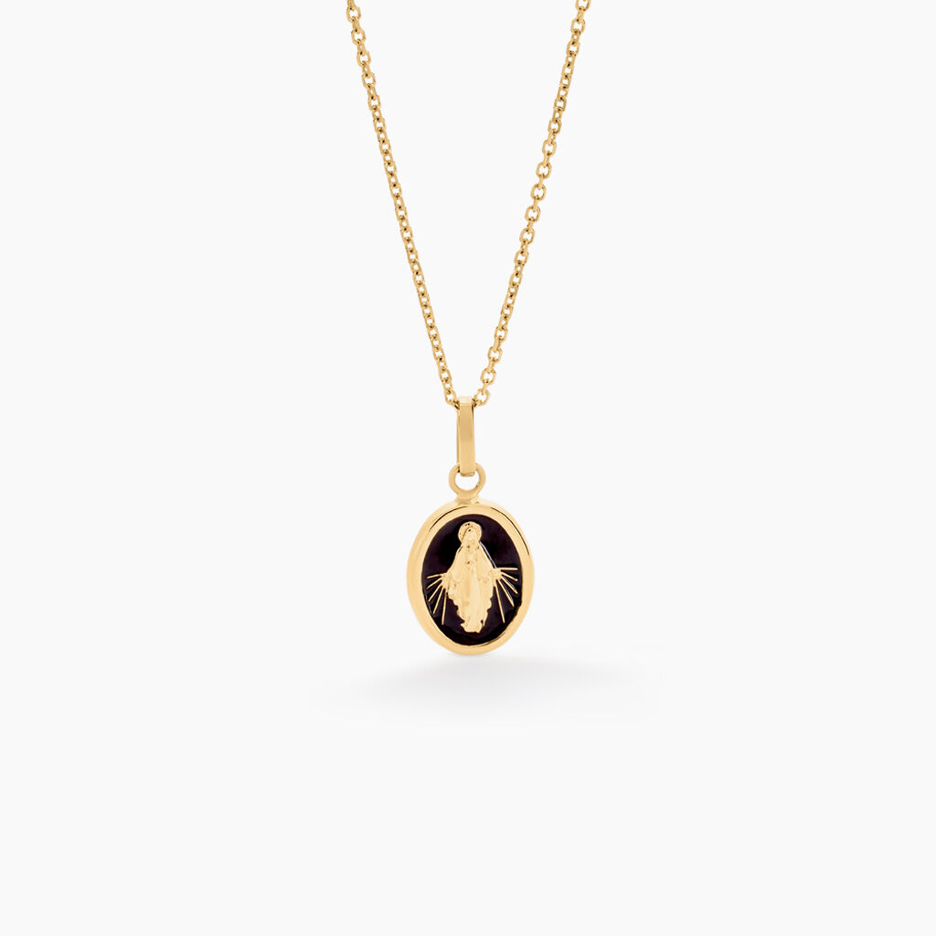 Pendentif Santos Or Jaune - Pendentifs Baptême Famille | Histoire d’Or