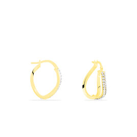 Créoles Hera Or Jaune Strass - Boucles d'oreilles créoles Femme | Histoire d’Or