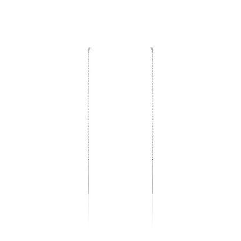 Boucles D'oreilles Pendantes Java Argent Blanc - Boucles d'oreilles fantaisie Femme | Histoire d’Or