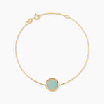 Bracelet Or Jaune Lucky Gems Amazonite - Bracelets Femme | Histoire d&rsquo;Or