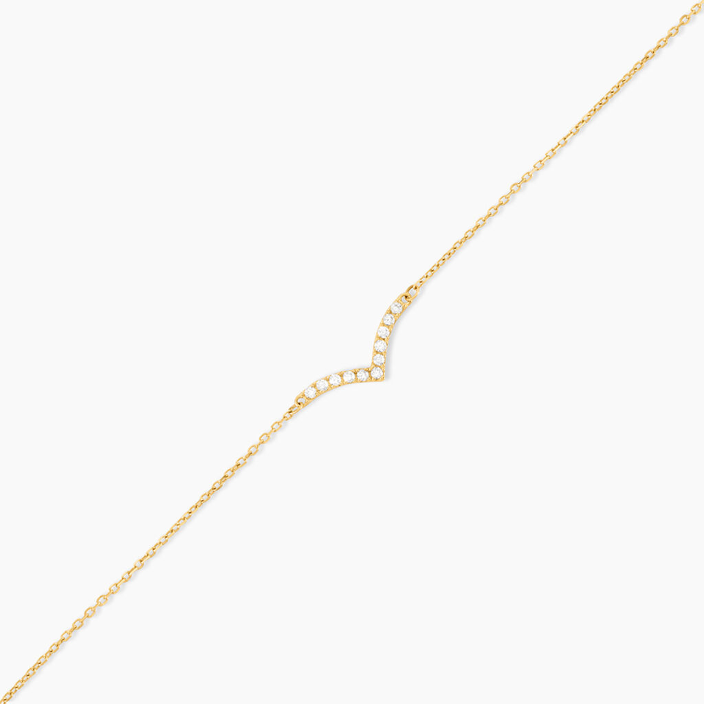 Bracelet Mohini Or Jaune Oxyde De Zirconium - Bracelets Femme | Histoire d&rsquo;Or