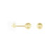 Boucles D'oreilles Puces Fidelia Boule Sablee Or Jaune - Clous d'oreilles Femme | Histoire d’Or