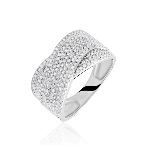 Bague Elyne Or Blanc Diamant - Bagues avec pierre Femme | Histoire d&rsquo;Or