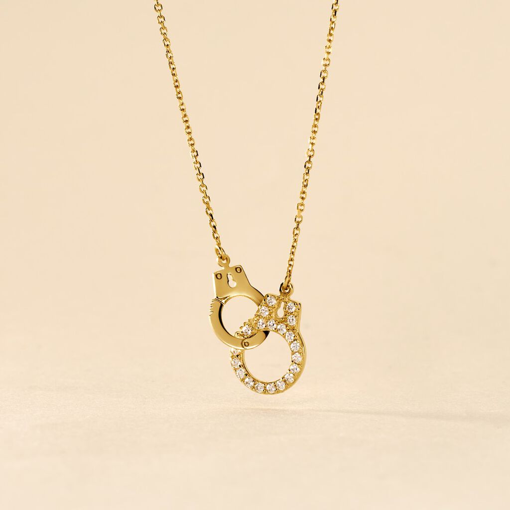 Collier Foma Or Jaune Oxyde De Zirconium - Colliers Femme | Histoire d&rsquo;Or