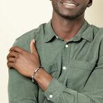 Bracelet Jack Acier Blanc Noir - Bracelets Homme | Histoire d&rsquo;Or