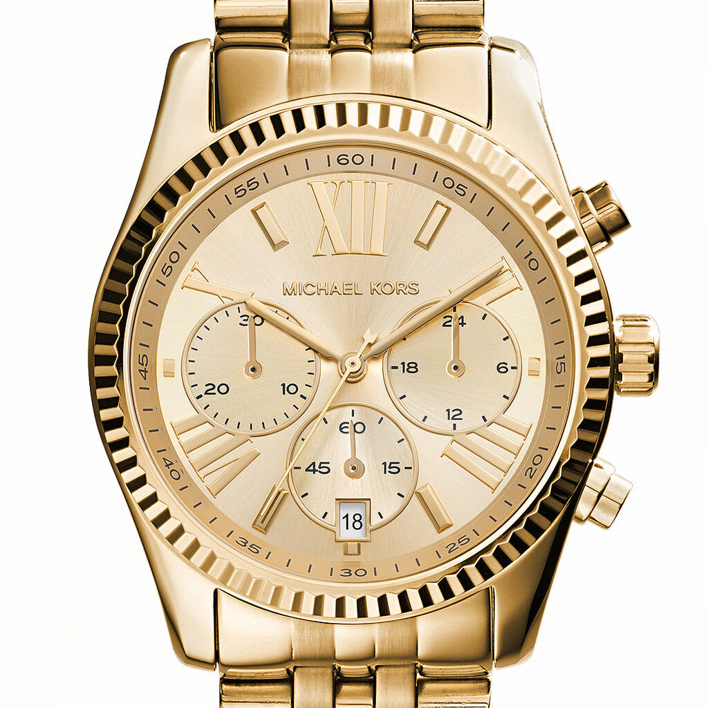 Montre Michael Kors Lexington Dor&eacute; - F&ecirc;te des m&egrave;res Femme | Histoire d&rsquo;Or