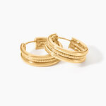 Cr&eacute;oles Dionysios Or Jaune - Boucles d'oreilles cr&eacute;oles Femme | Histoire d&rsquo;Or