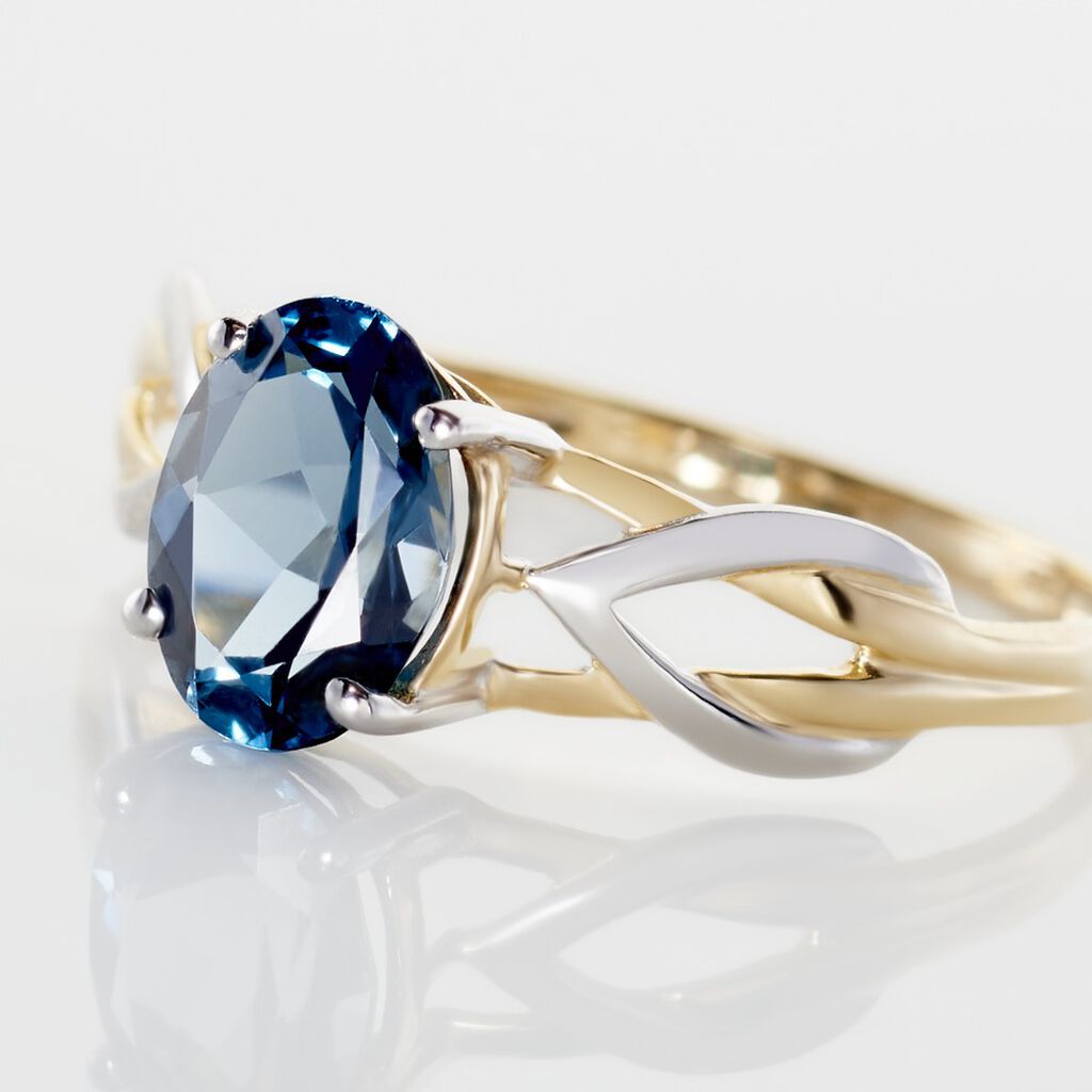 Bague Or Bicolore Bonnie Topaze - Bagues solitaires Femme | Histoire d&rsquo;Or