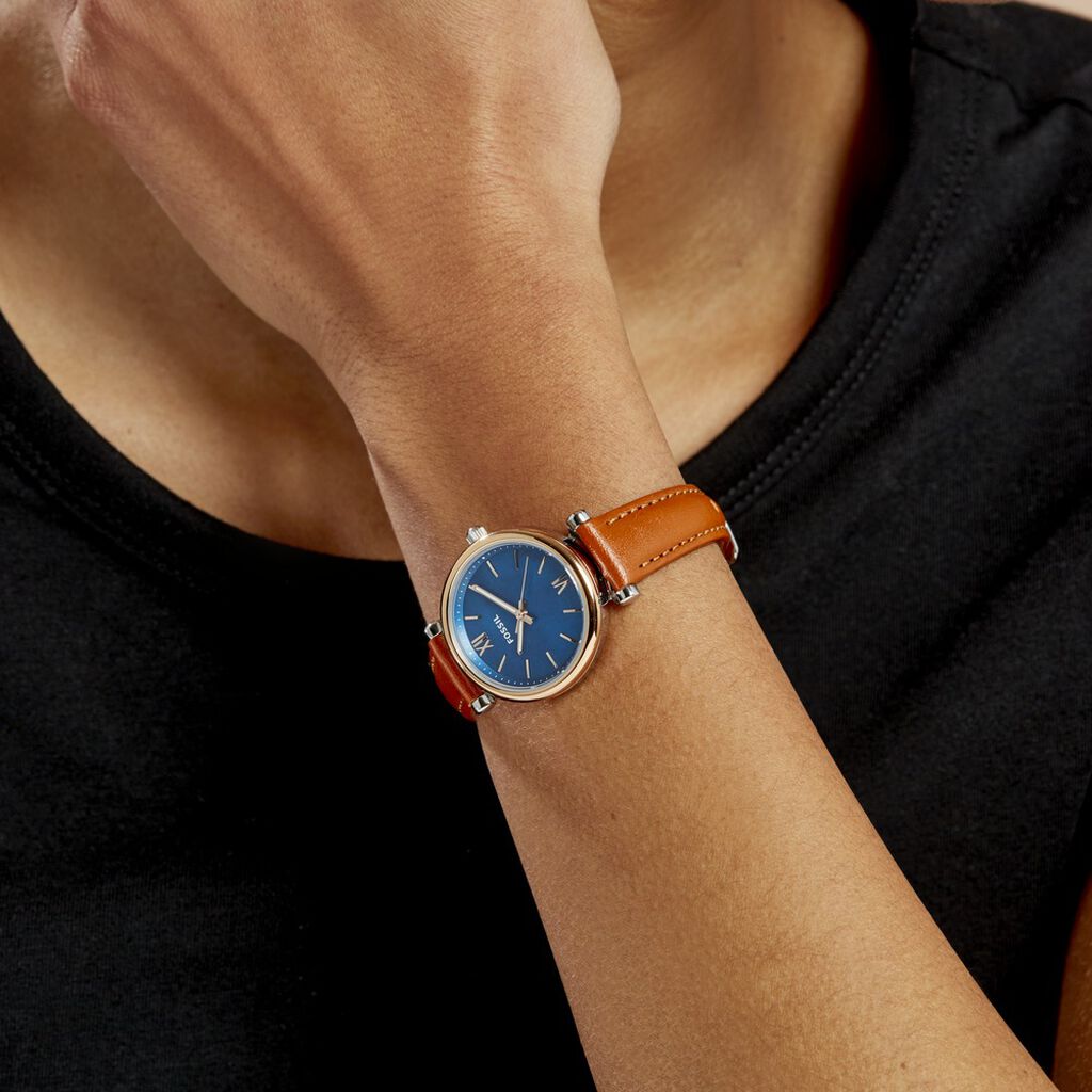 Montre Fossil Carlie Mini Bleu - Montres Femme | Histoire d’Or