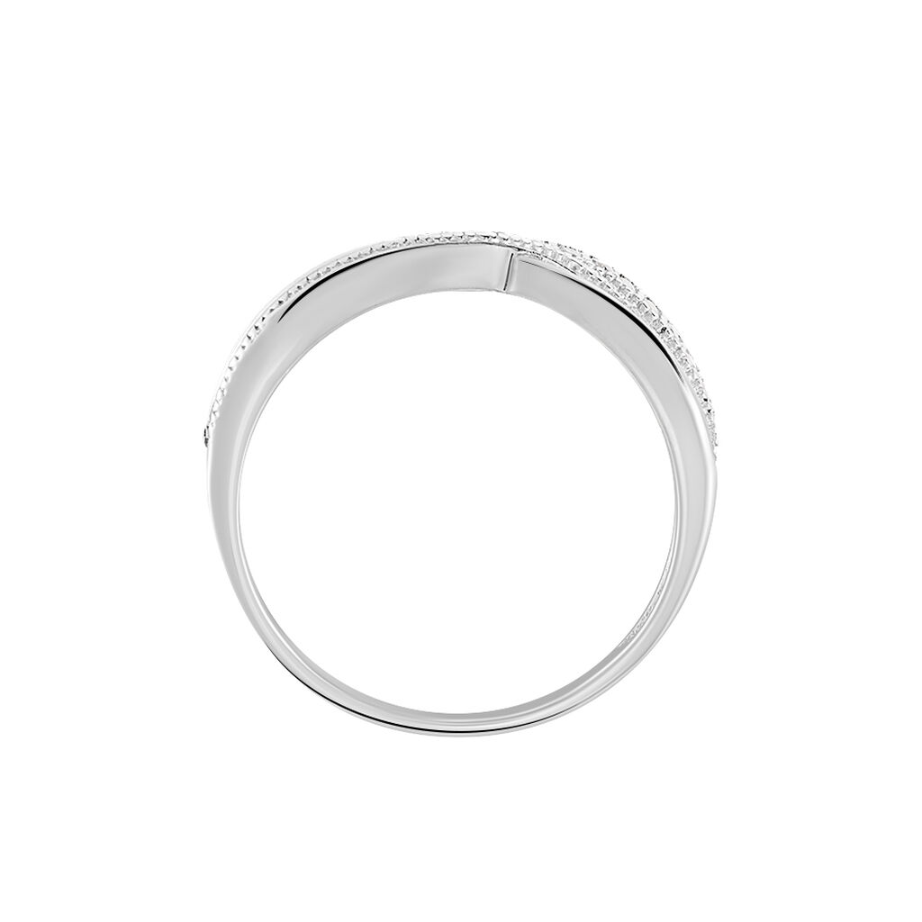 Bague Nauri Argent Blanc Oxyde De Zirconium - Bagues avec pierre Femme | Histoire d&rsquo;Or