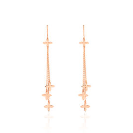 Boucles D'oreilles Pendantes Allegria Argent Rose - Boucles d'oreilles fantaisie Femme | Histoire d’Or