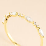 Bague Sparkle Or Jaune Oxyde De Zirconium - Bagues avec pierre Femme | Histoire d&rsquo;Or