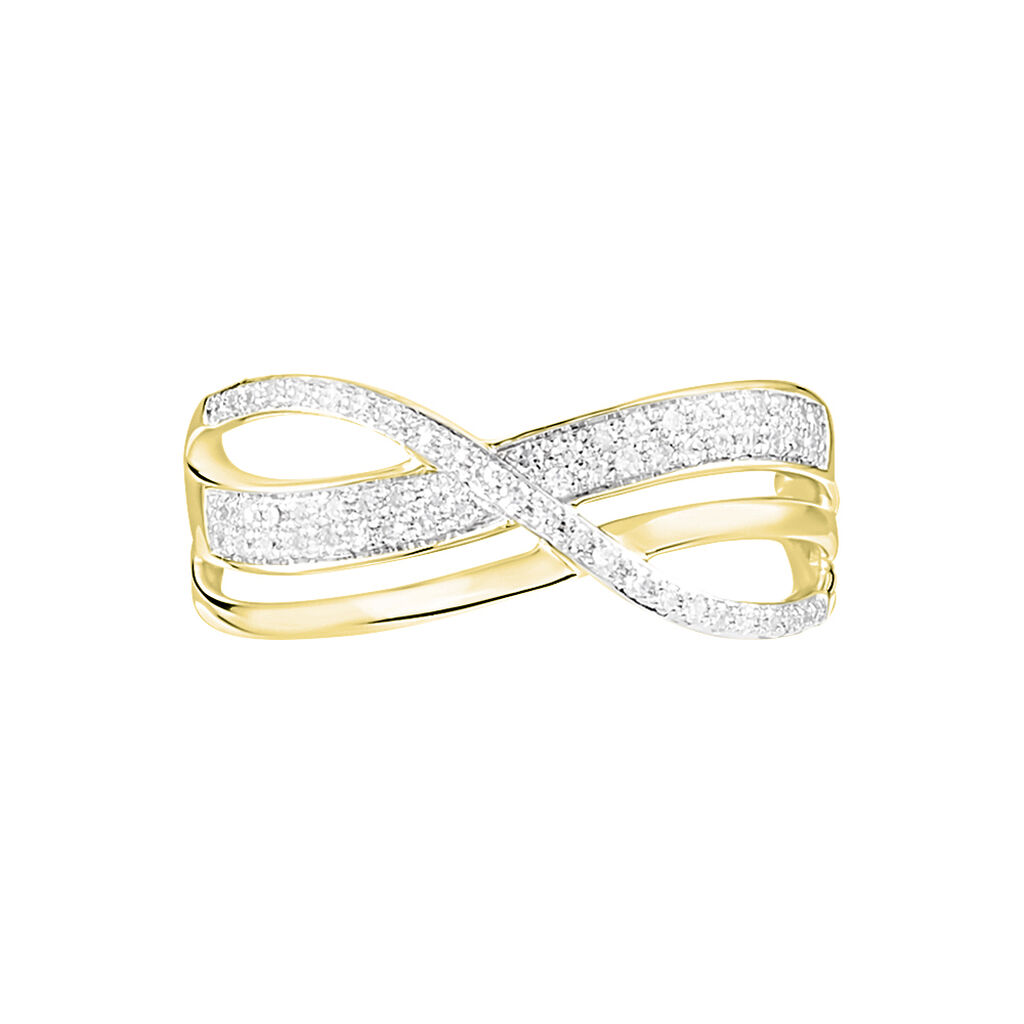 Bague Emilie Or Jaune Diamant - Bagues avec pierre Femme | Histoire d’Or