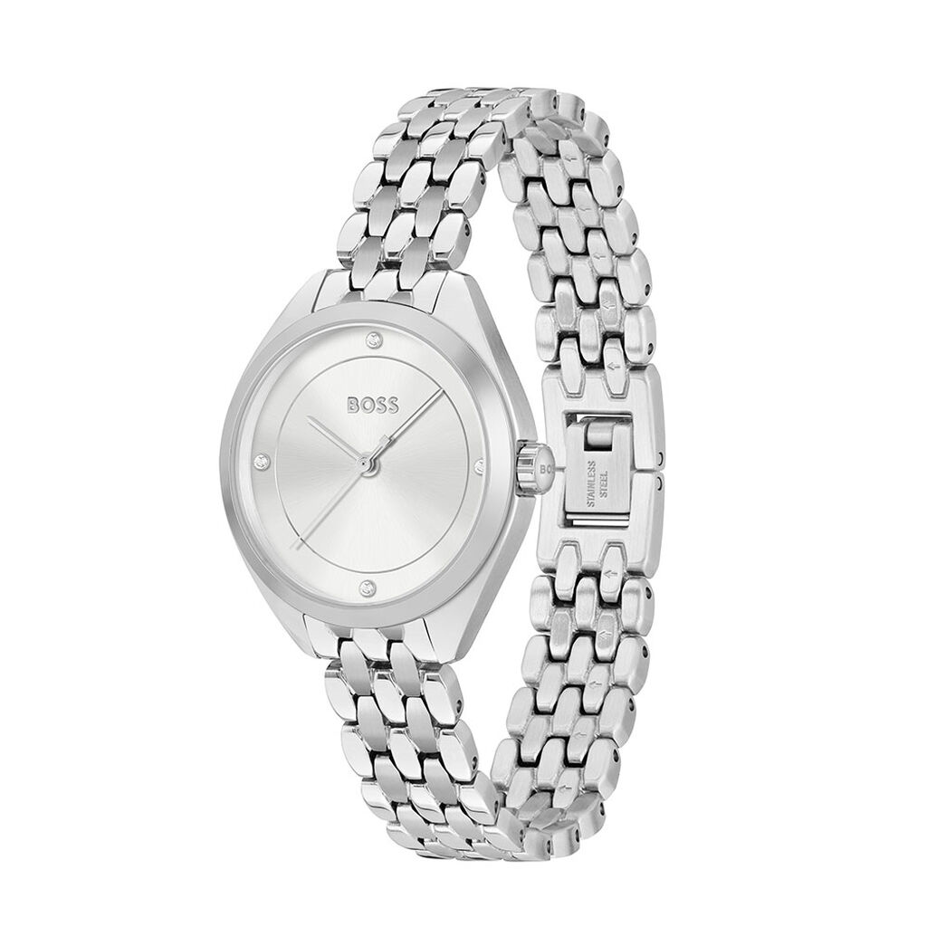 Montre Boss Mae Blanc - Id&eacute;es cadeaux Femme | Histoire d&rsquo;Or