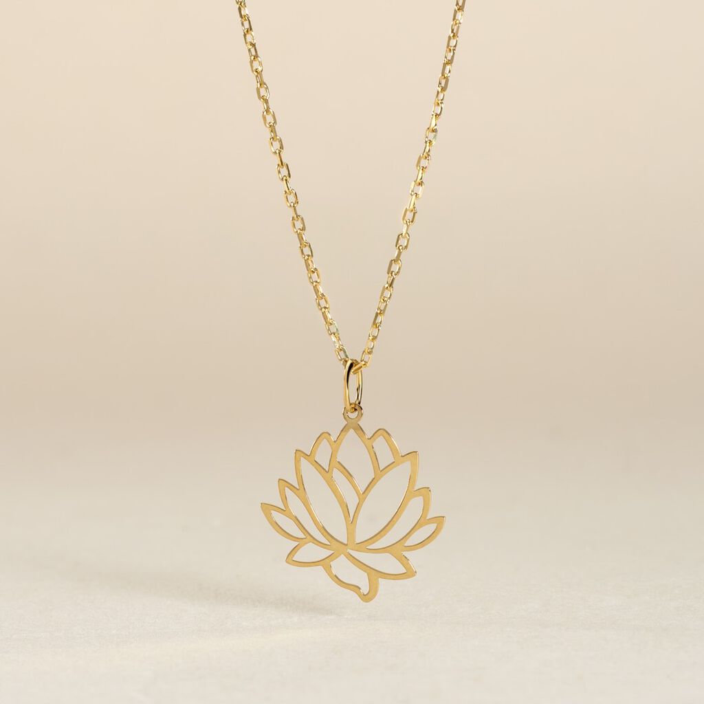 Pendentif Hadaya Lotus Or Jaune - Pendentifs Femme | Histoire d&rsquo;Or