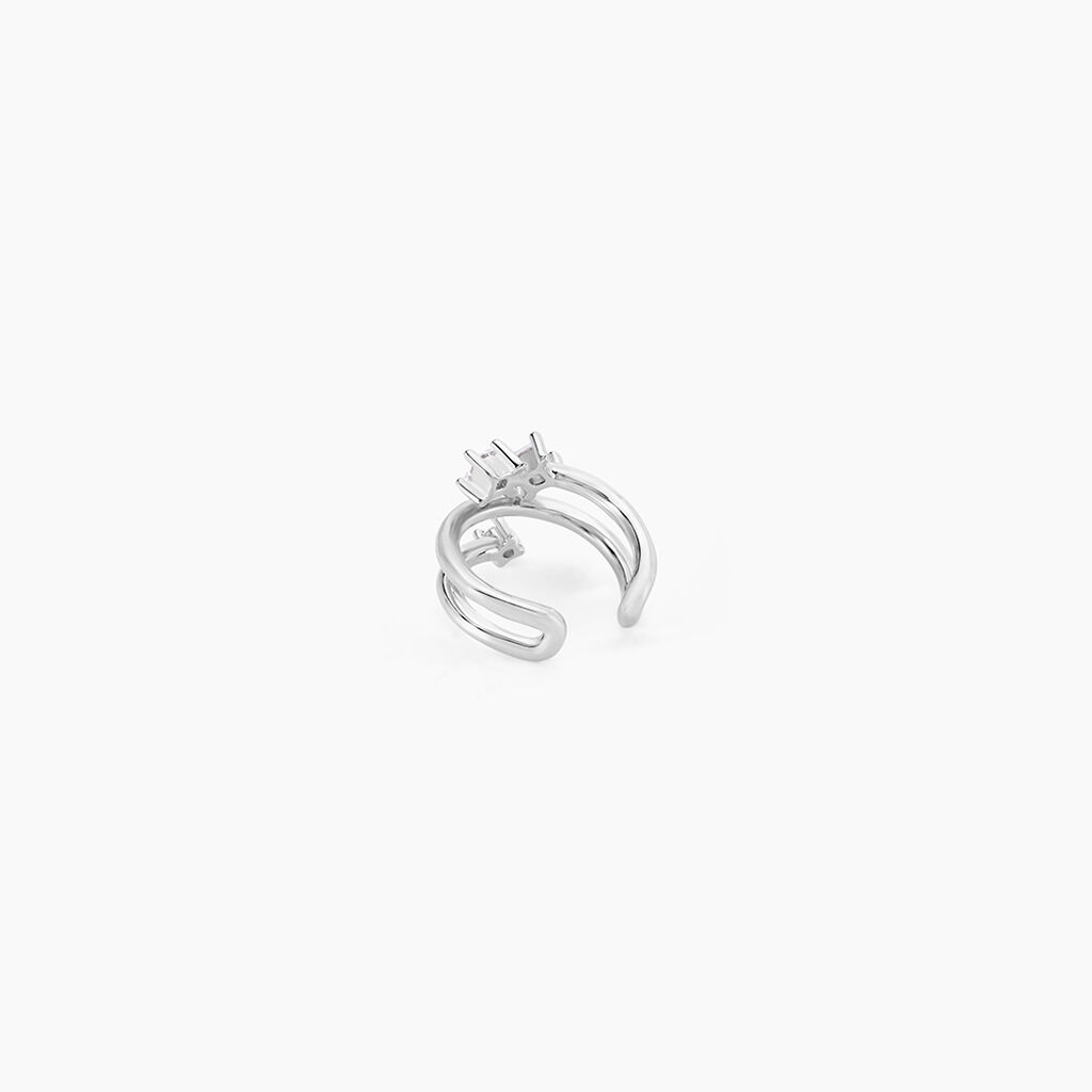Bague D'hélix Unitaire Amada Argent Blanc Oxyde De Zirconium - Boucles d'oreilles fantaisie Femme | Histoire d’Or