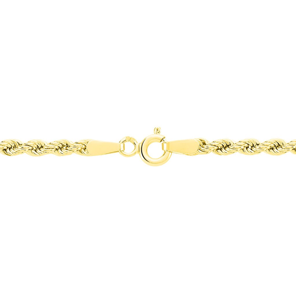 Collier Jerry Or Jaune Maille Corde - Chaines Femme | Histoire d’Or