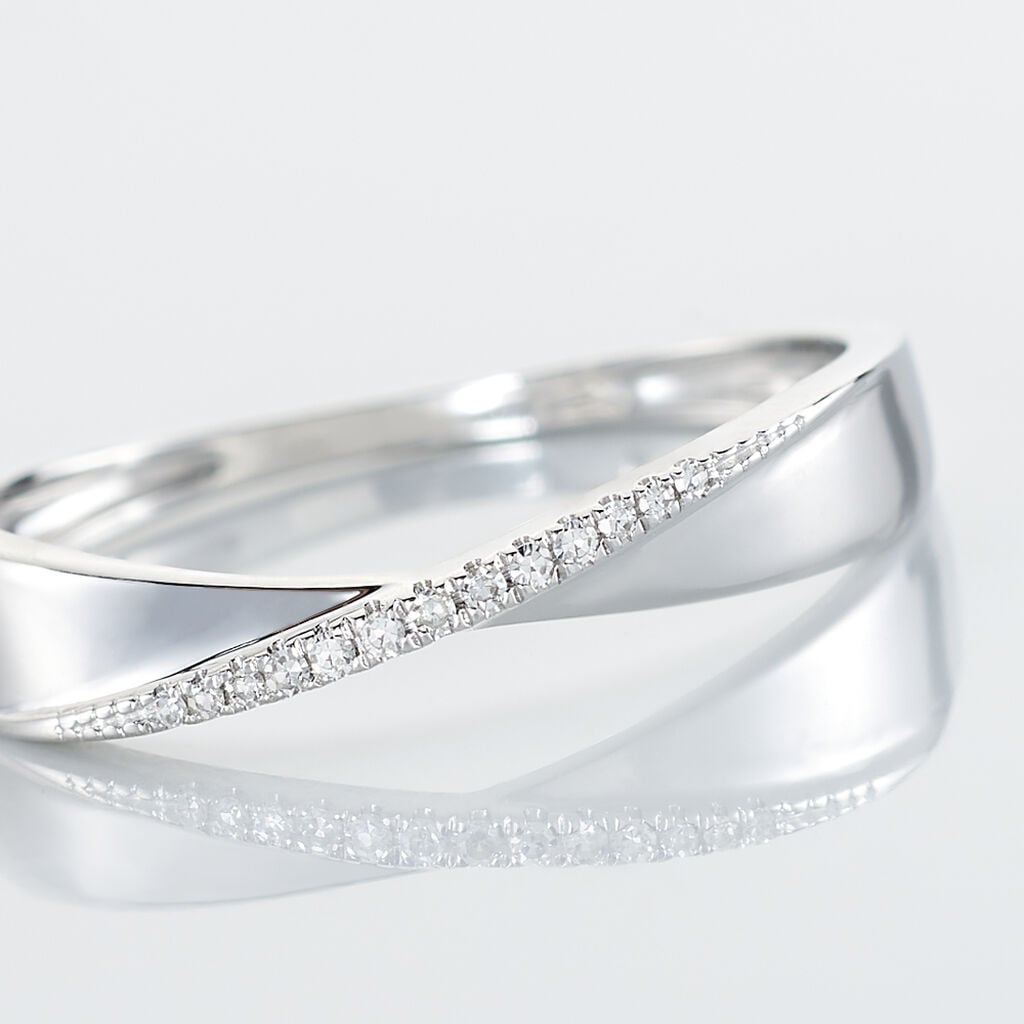 Bague Suzie Or Blanc Diamant - Bijoux Femme | Histoire d&rsquo;Or
