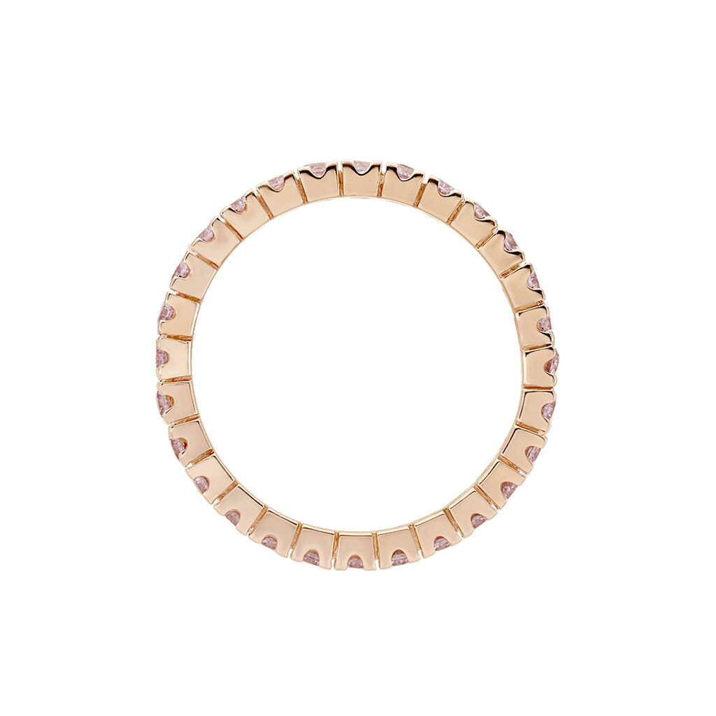 Bague Rio Argent Rose Oxyde De Zirconium - Bagues avec pierre Femme | Histoire d’Or