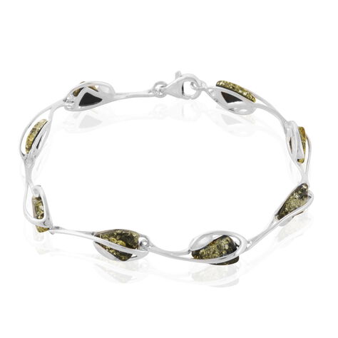 Bracelet Karene Argent Blanc Ambre - Bracelets Femme | Histoire d’Or