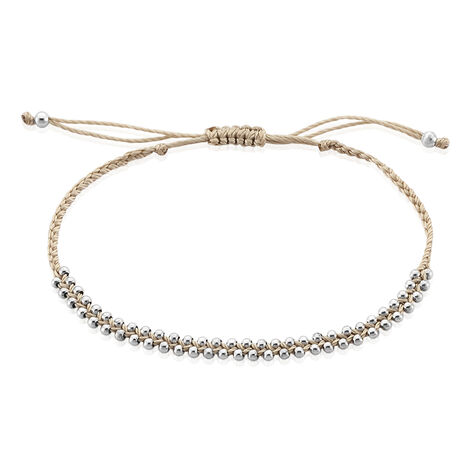 Bracelet Argent Blanc - Bracelets cordon Femme | Histoire d’Or