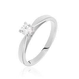 Bague Solitaire Celina Or Blanc Diamant - Bagues solitaires Femme | Histoire d’Or