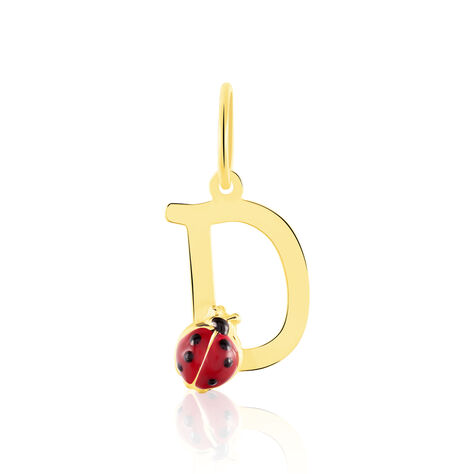 Pendentif Helidie Coccinelle Lettre Or Jaune - Pendentifs Enfant | Histoire d’Or