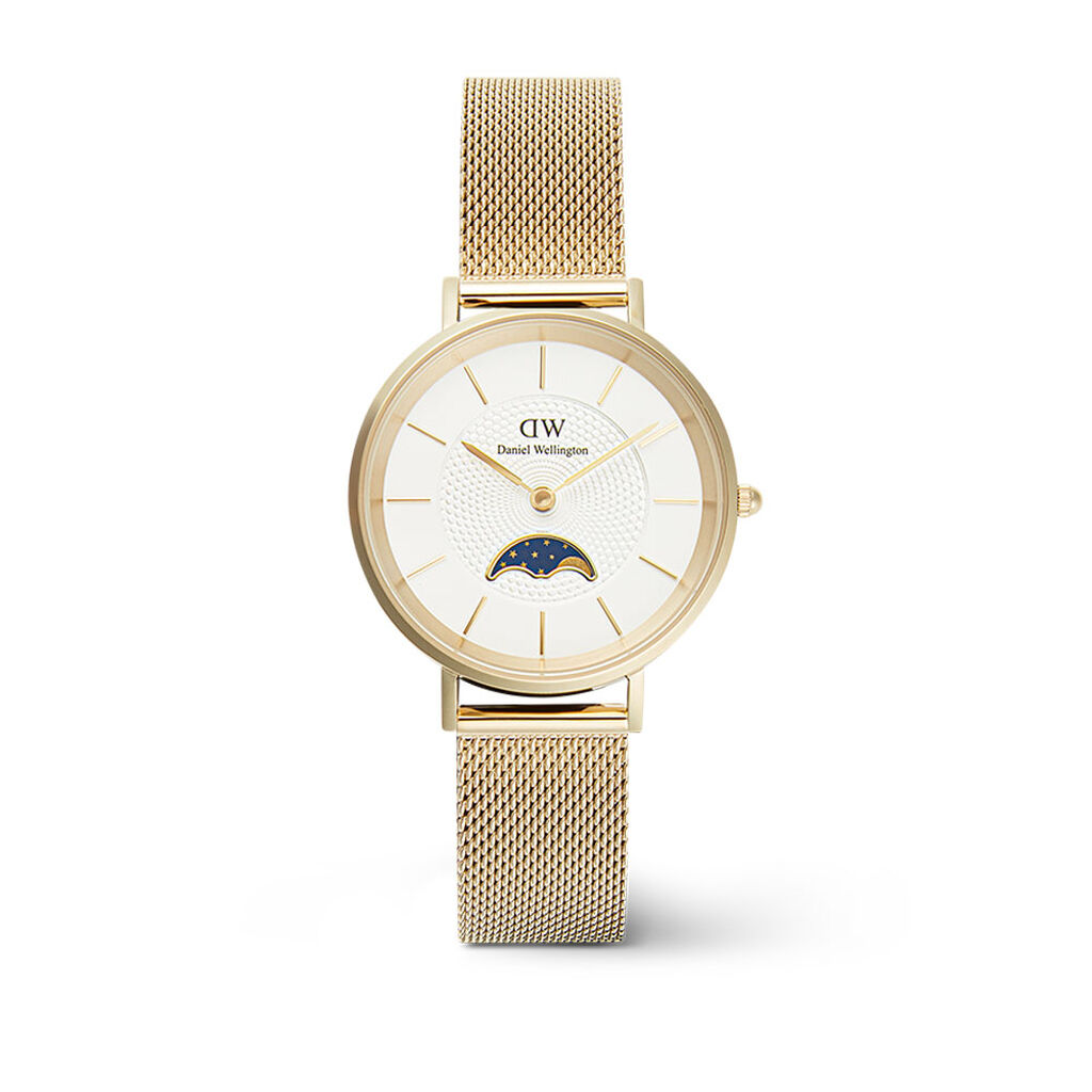 Montre Daniel Wellington Petite Moonphase Blanc - Montres Femme | Histoire d’Or