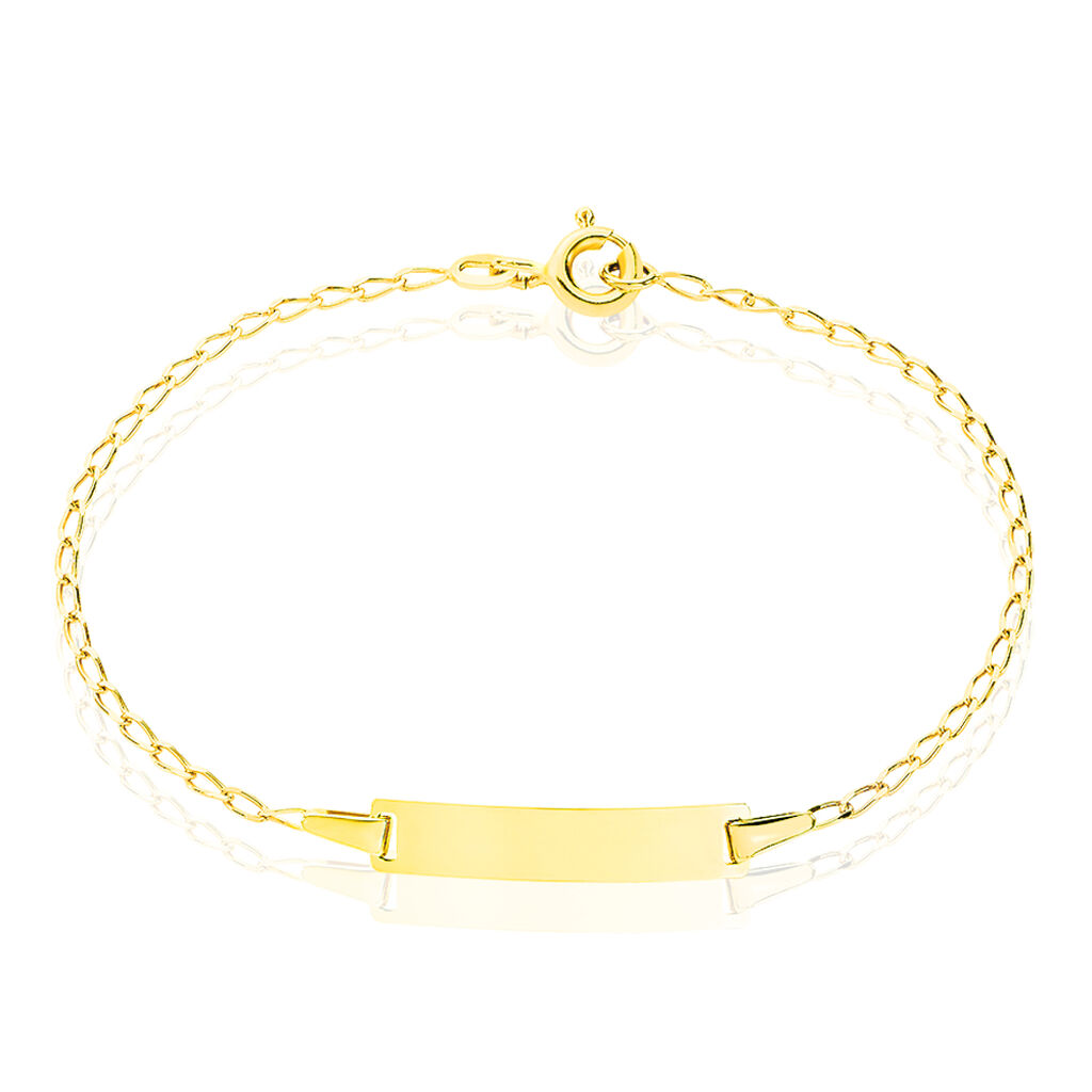 Bracelet Identité Estella Maille Cheval Or Jaune - Bracelets Communion Enfant | Histoire d’Or
