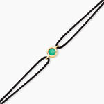 Bracelet Tere Or Jaune Emeraude - Bracelets cordon Femme | Histoire d&rsquo;Or